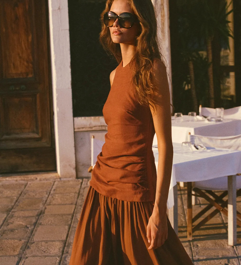 Faithfull - Tali Maxi Dress Terracotta