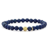 Lagos - Caviar Icon Lapis Gold Station Bead Bracelet