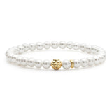 Lagos - Caviar Icon Pearl Gold Station Bead Bracelet