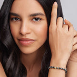 Lagos - Caviar Icon Hematite Gold Station Bead Bracelet