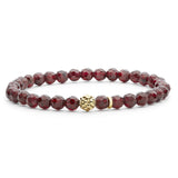 Lagos - Caviar Icon Garnet Gold Station Bead Bracelet