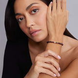 Lagos - Caviar Icon Garnet Gold Station Bead Bracelet