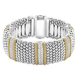 Lagos - Caviar Lux Five Station Diamond Caviar Bracelet | 23mm