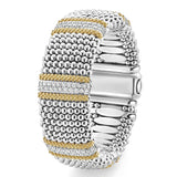 Lagos - Caviar Lux Five Station Diamond Caviar Bracelet | 23mm