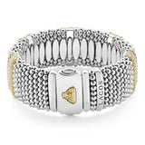 Lagos - Caviar Lux Five Station Diamond Caviar Bracelet | 23mm