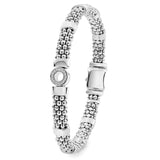 Lagos - Caviar Spark Small Single Station Diamond Circle Caviar Bracelet | 6mm