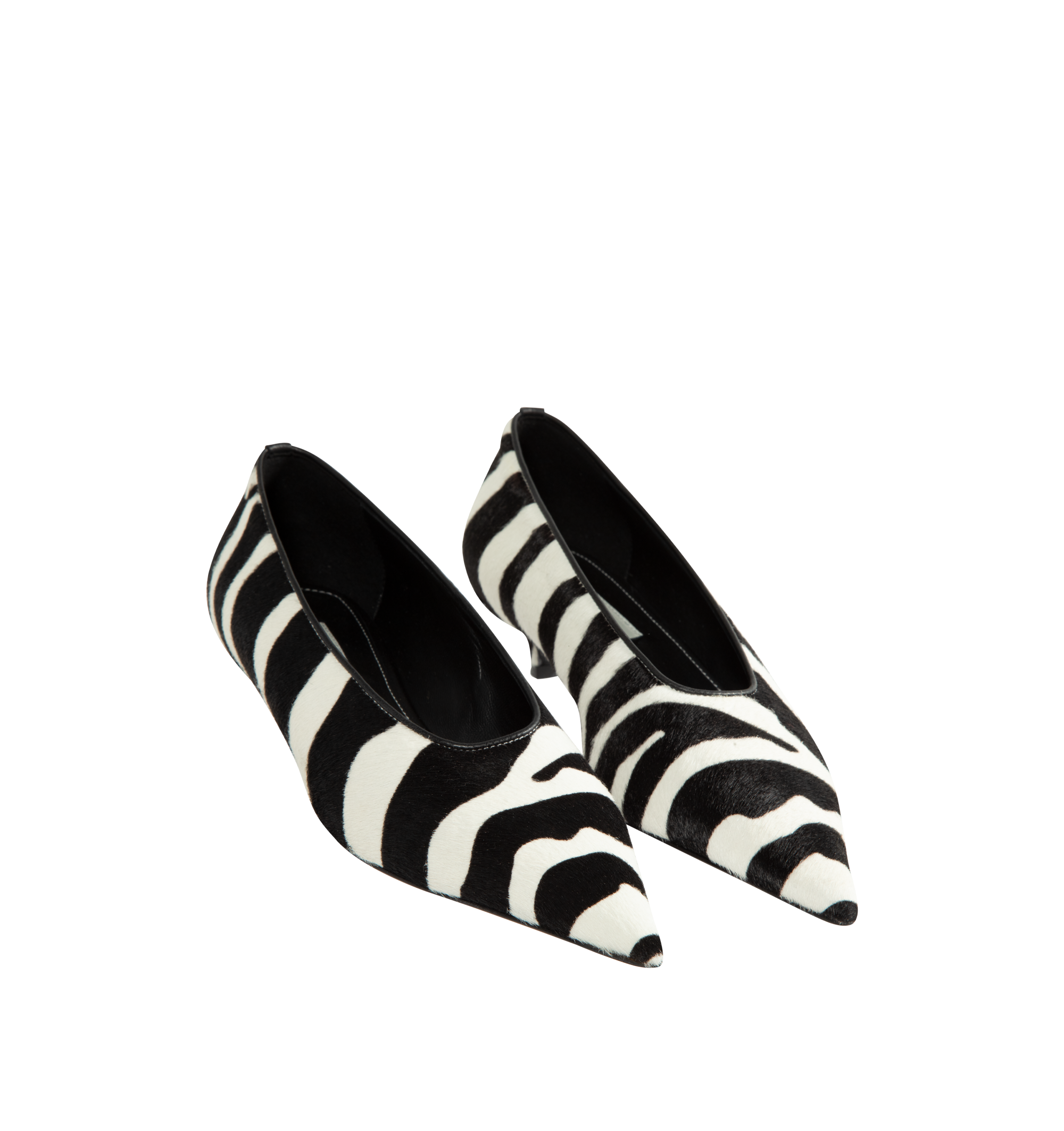 Tôteme - Sharp Pony Hair Kitten Pumps
