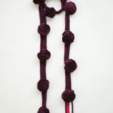 Conner Ives - The Pom Pom Scarf - Burgundy