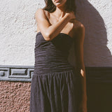 Faithfull - Lia Maxi Dress Valentina Broderie Black