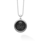 Lagos - Anthem Black Agate Skull Crossbone Amulet Necklace