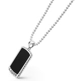 Lagos - Anthem Black Agate Tag Amulet Necklace