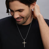 Lagos - Anthem Two-Tone Diamond Cross Amulet