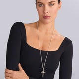 Lagos - Anthem Two-Tone Diamond Cross Amulet