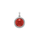 Lagos - Anthem Small Red Jasper Skull Crossbone Amulet