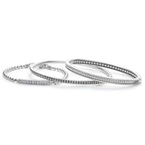 Lagos - Caviar Spark Silver and Diamond Bangle Gift Set