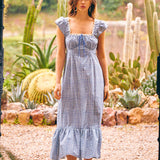 Ciao Lucia - Rixo x Ciao Lucia Isla Dress Check