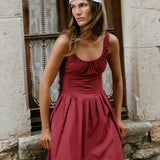 Faithfull - Rosalina Midi Dress Porto Red