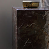 Lemieux Et Cie - Incredible Vintage Rosso Levanto Marble Pillar Table - 2 Available