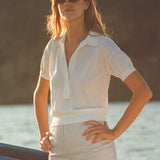 Faithfull - Sable Polo Shirt White - Final Sale