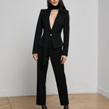 L'AGENCE - Romy Tie Neck Blazer