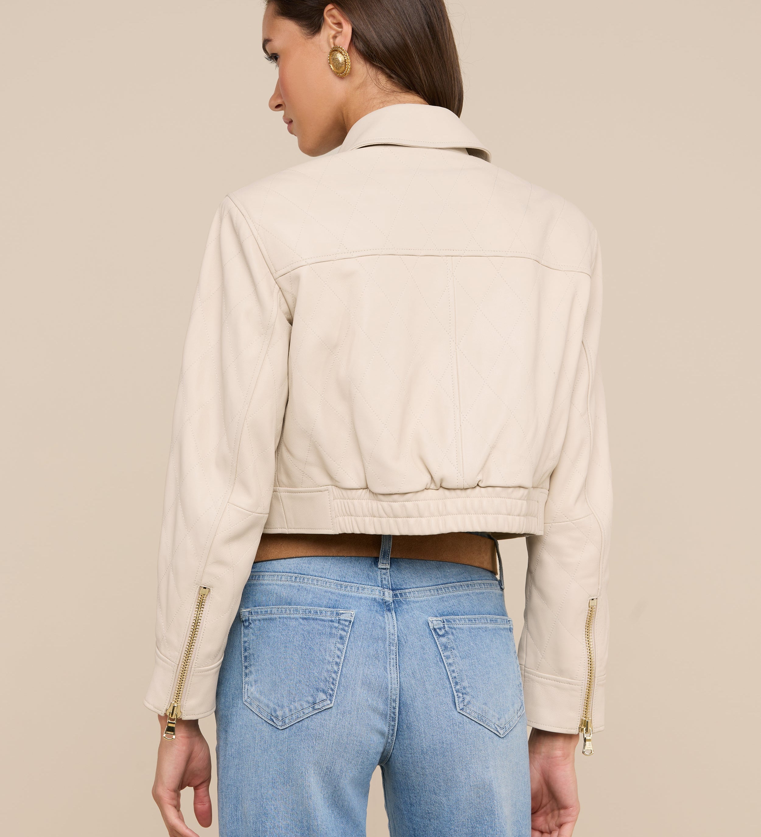 L'AGENCE - Micah Oversized Leather Jacket