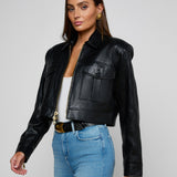 L'AGENCE - Micah Oversized Leather Jacket