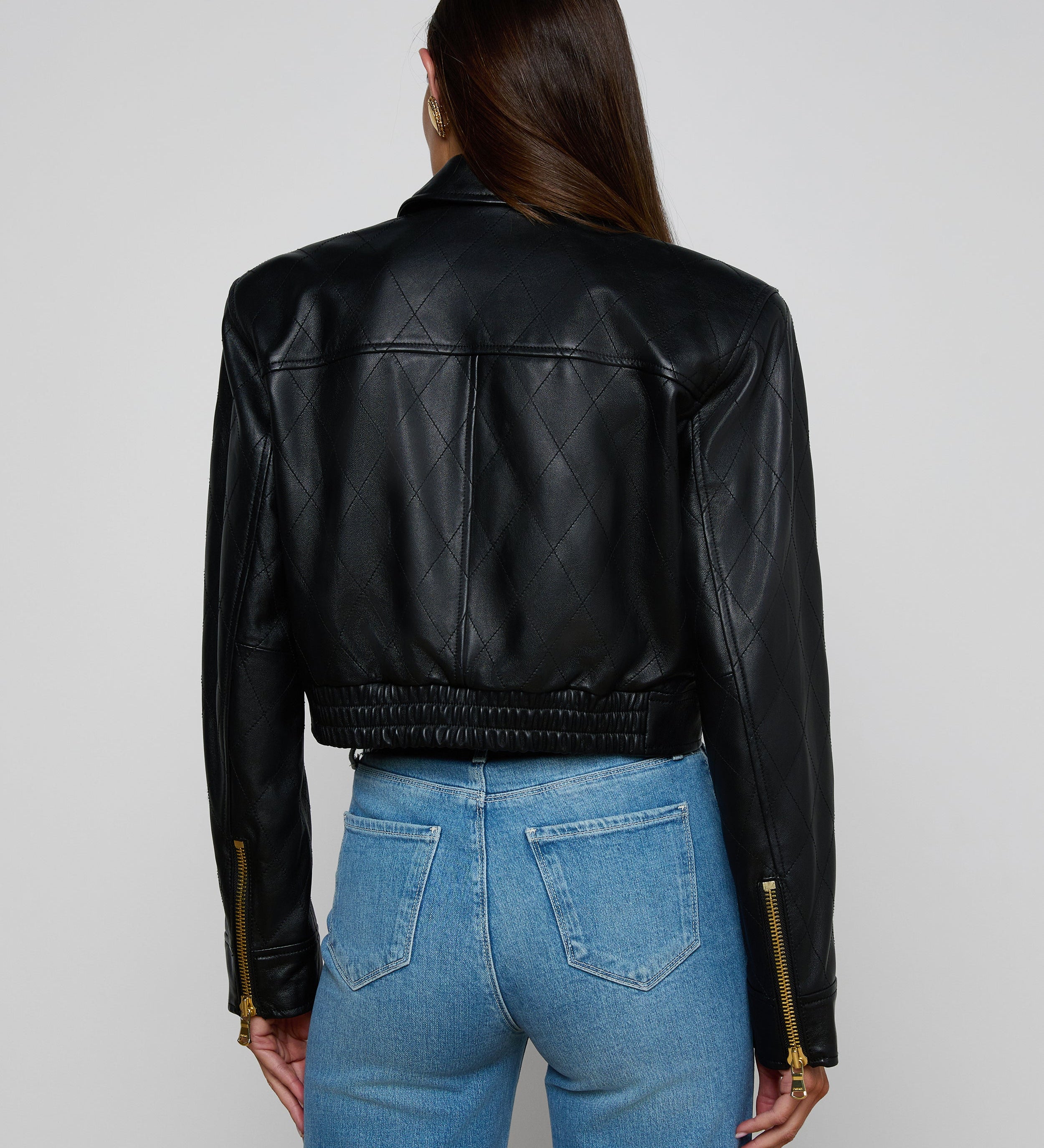 L'AGENCE - Micah Oversized Leather Jacket