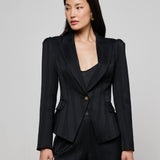 L'AGENCE - Kaisley Faux Fur Collar Blazer