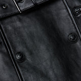 L'AGENCE - Celina Fringed Leather Trench