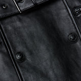 L'AGENCE - Celina Fringed Leather Trench