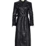 L'AGENCE - Celina Fringed Leather Trench