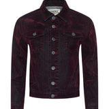 L'AGENCE - Maven Flocked Jean Jacket