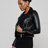 L'AGENCE - Blakely Leather Biker Jacket