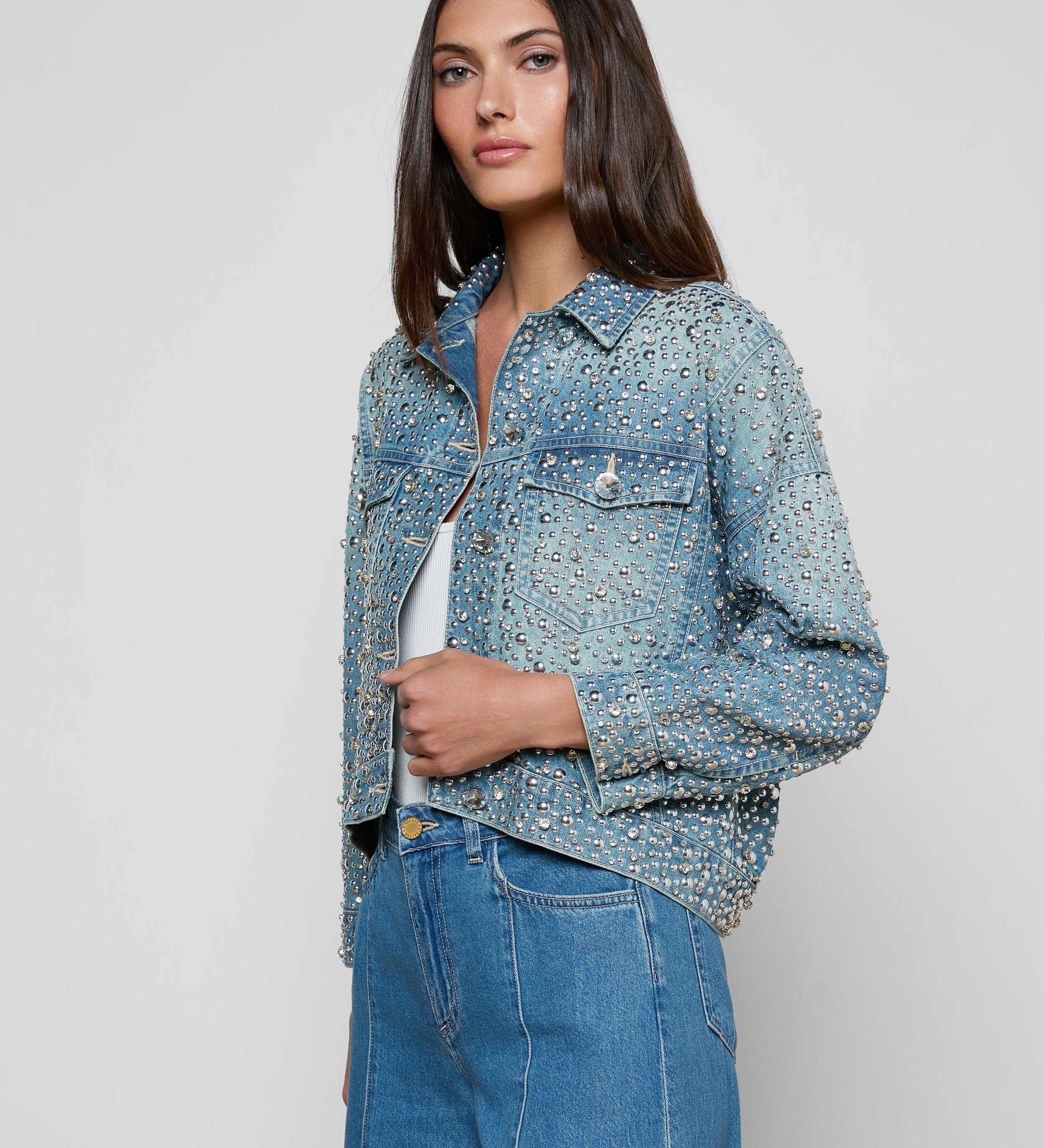 L'AGENCE - Vangie Embellished Jean Jacket