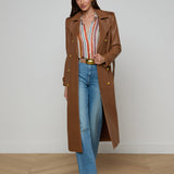 L'AGENCE - Baylee Leather Trench Coat