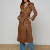 L'AGENCE - Baylee Leather Trench Coat