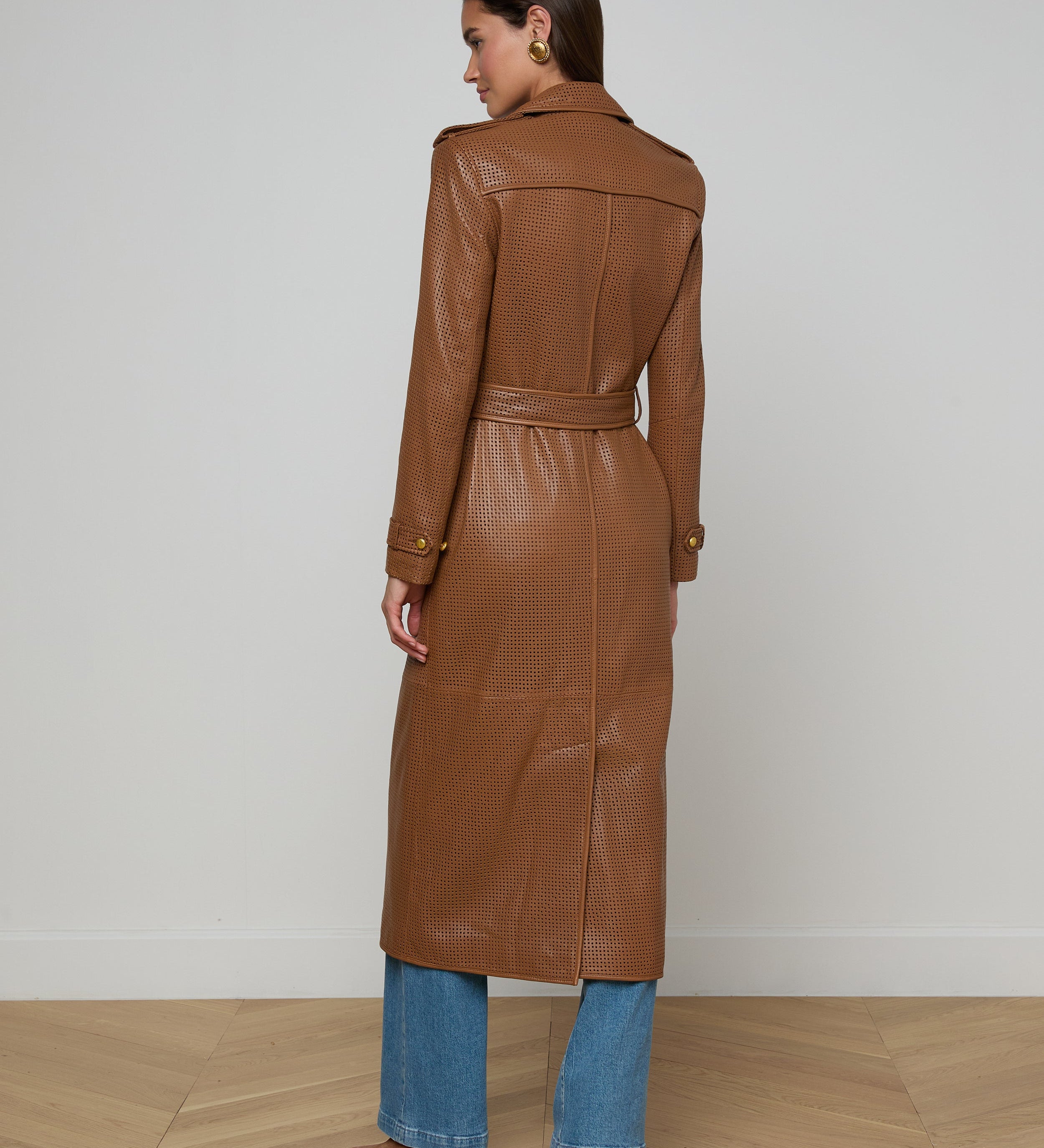 L'AGENCE - Baylee Leather Trench Coat