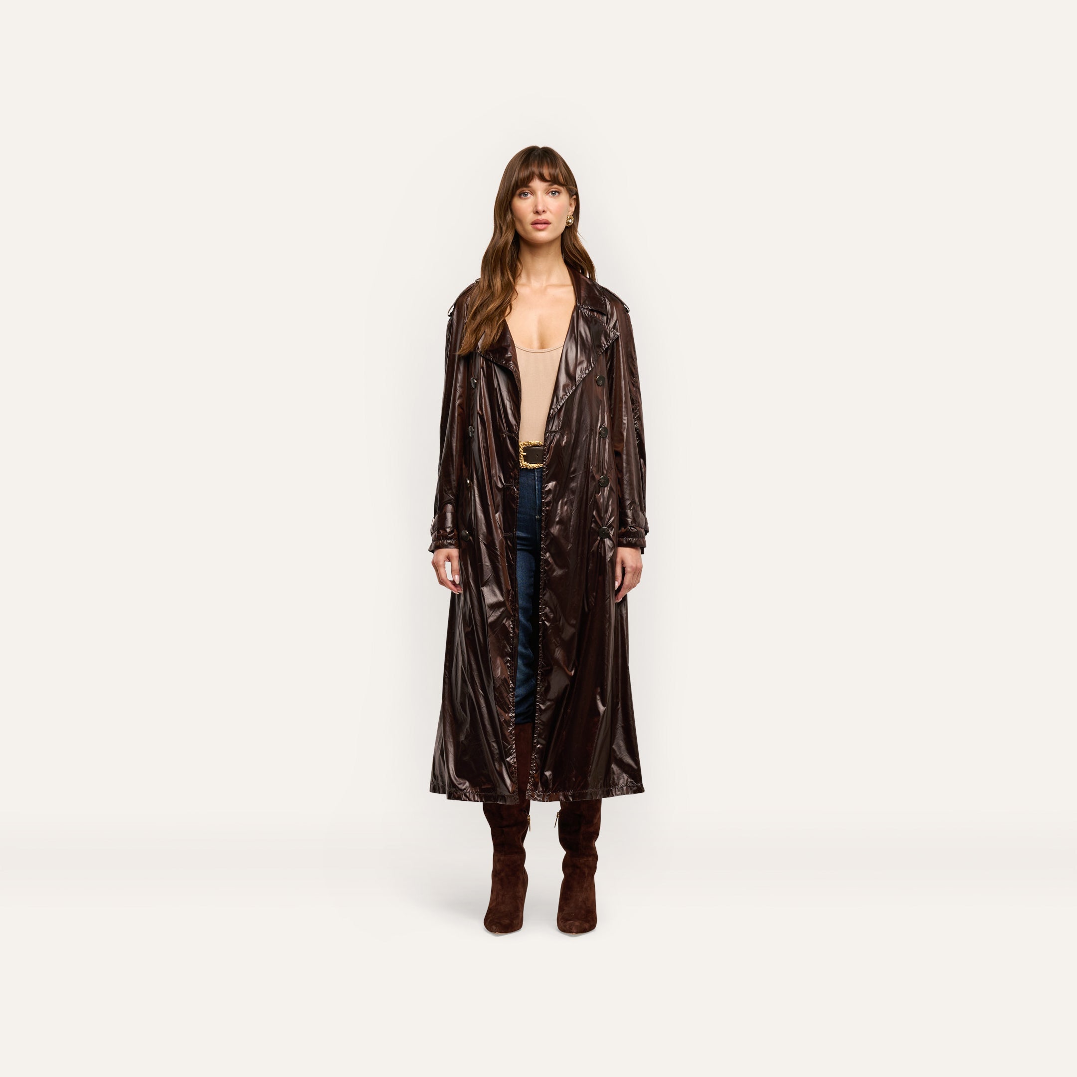 L'AGENCE - Brinley Nylon Trench Coat