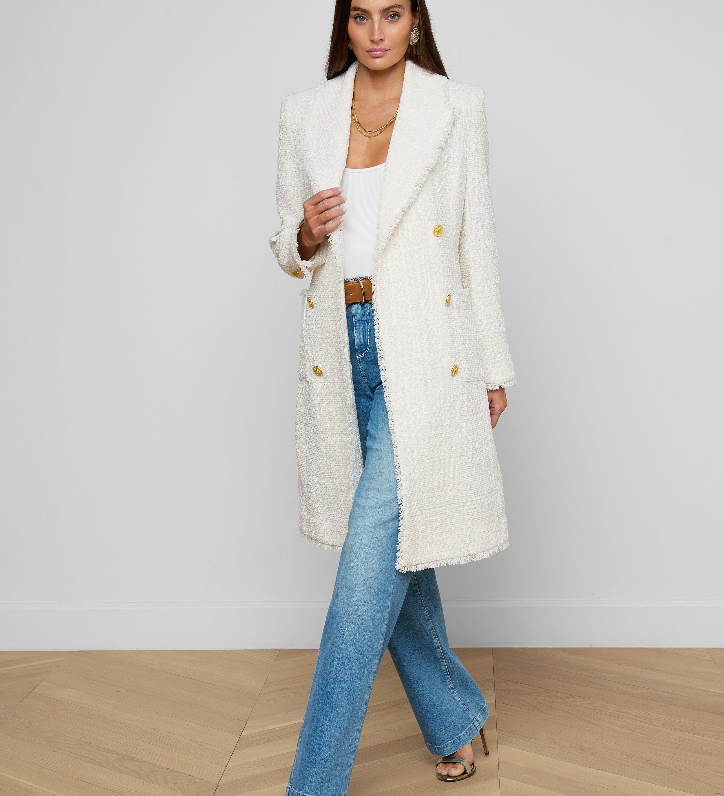 L'AGENCE - Cooper Tweed Trench Coat