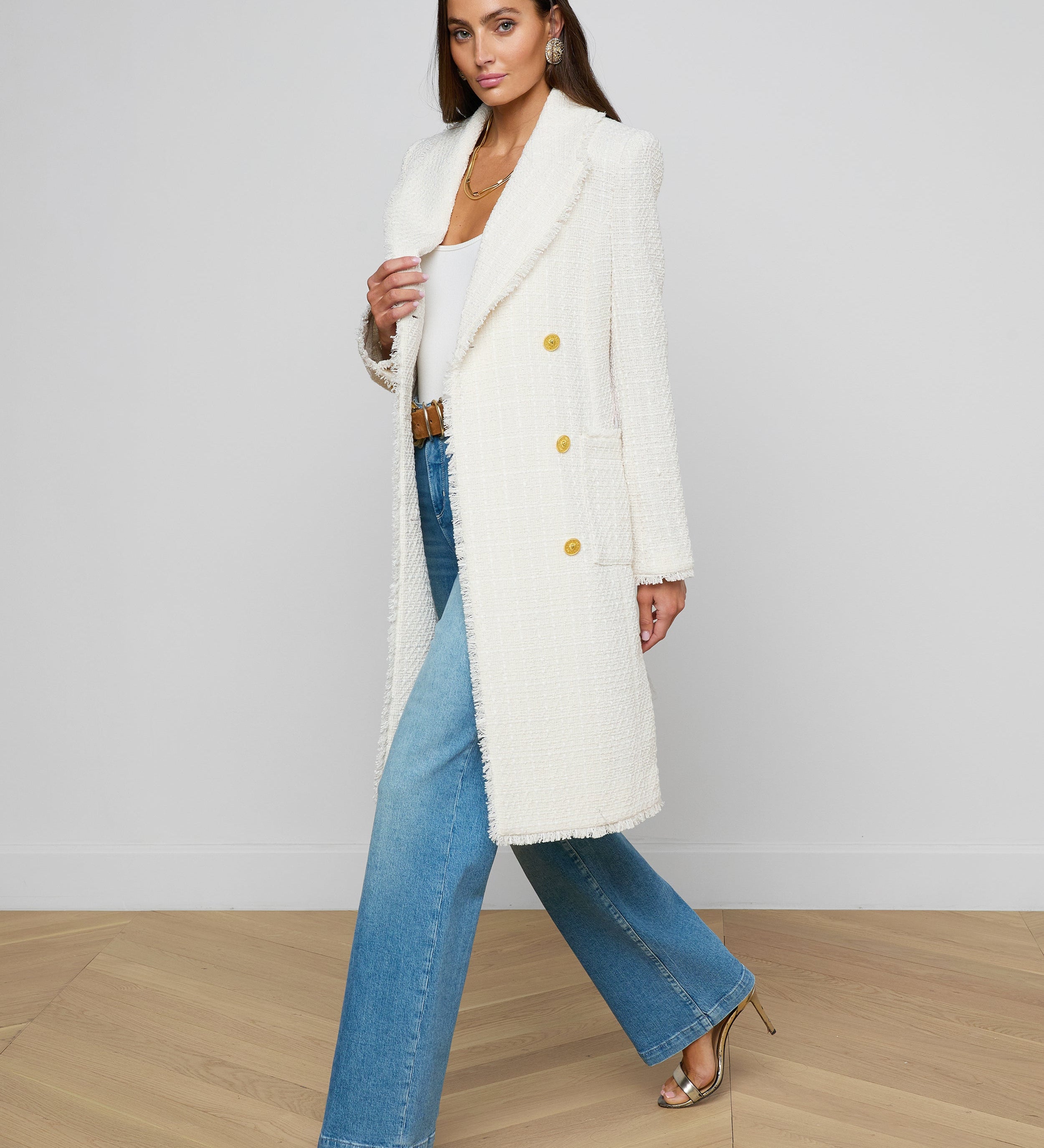 L'AGENCE - Cooper Tweed Trench Coat