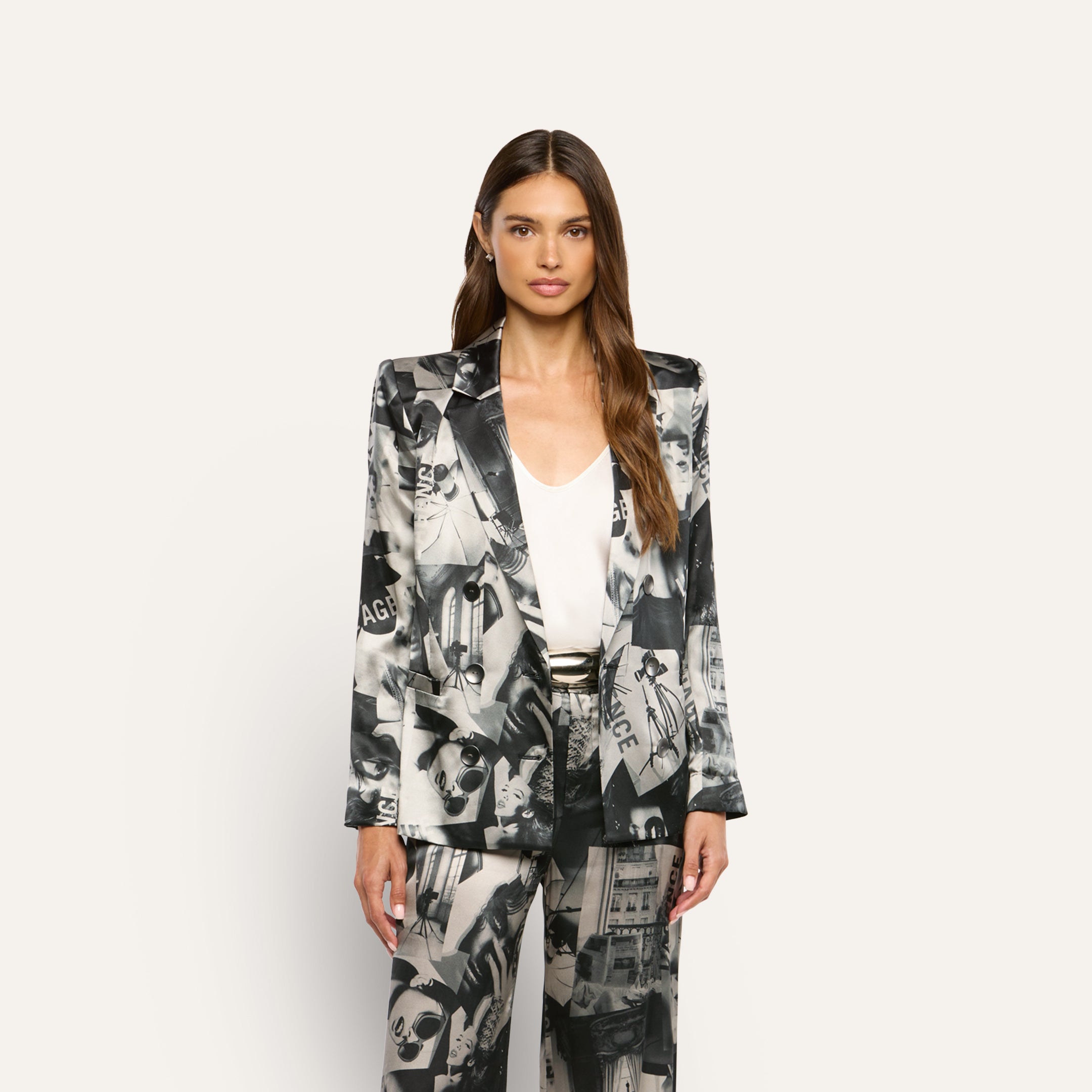L'AGENCE - Sena Silk Blazer