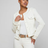 L'AGENCE - Yarin Collarless Fray Jacket