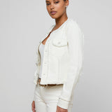 L'AGENCE - Yarin Collarless Fray Jacket