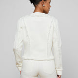 L'AGENCE - Yarin Collarless Fray Jacket