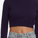 FRAME - The Cashmere School Crew Sweater -- Royal Purple