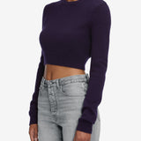 FRAME - The Cashmere School Crew Sweater -- Royal Purple