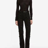 FRAME - The Embellished Vertical -- Black