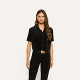 L'AGENCE - Kirstie Velvet Shirt Jacket