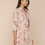 L'AGENCE - Eda Cropped Linen Jacket