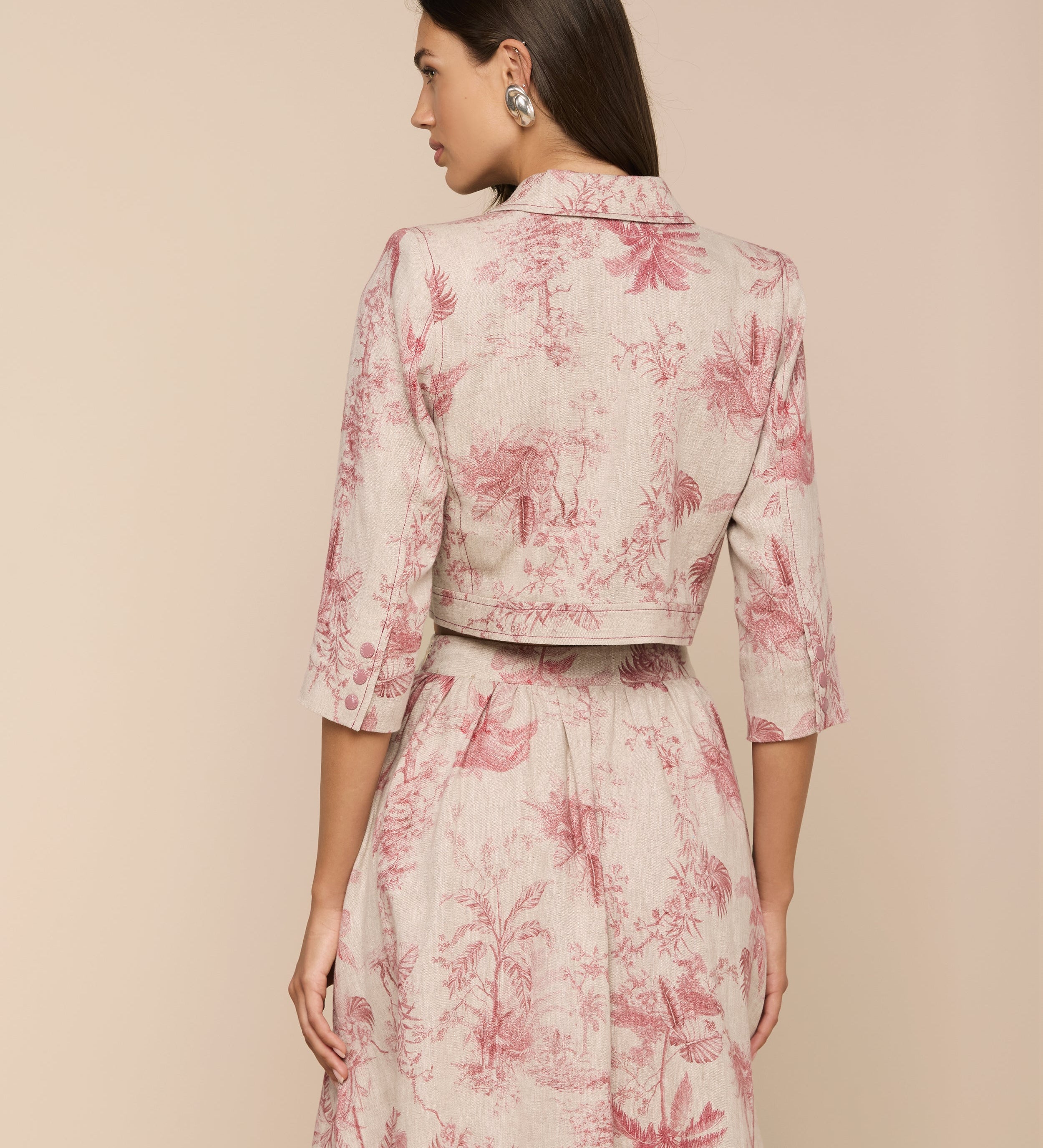L'AGENCE - Eda Cropped Linen Jacket